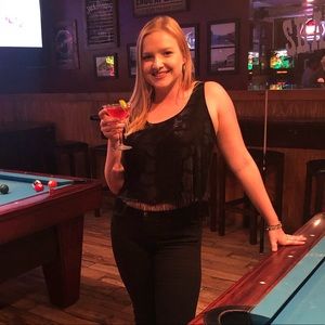 ASTR snakeskin fringe tank